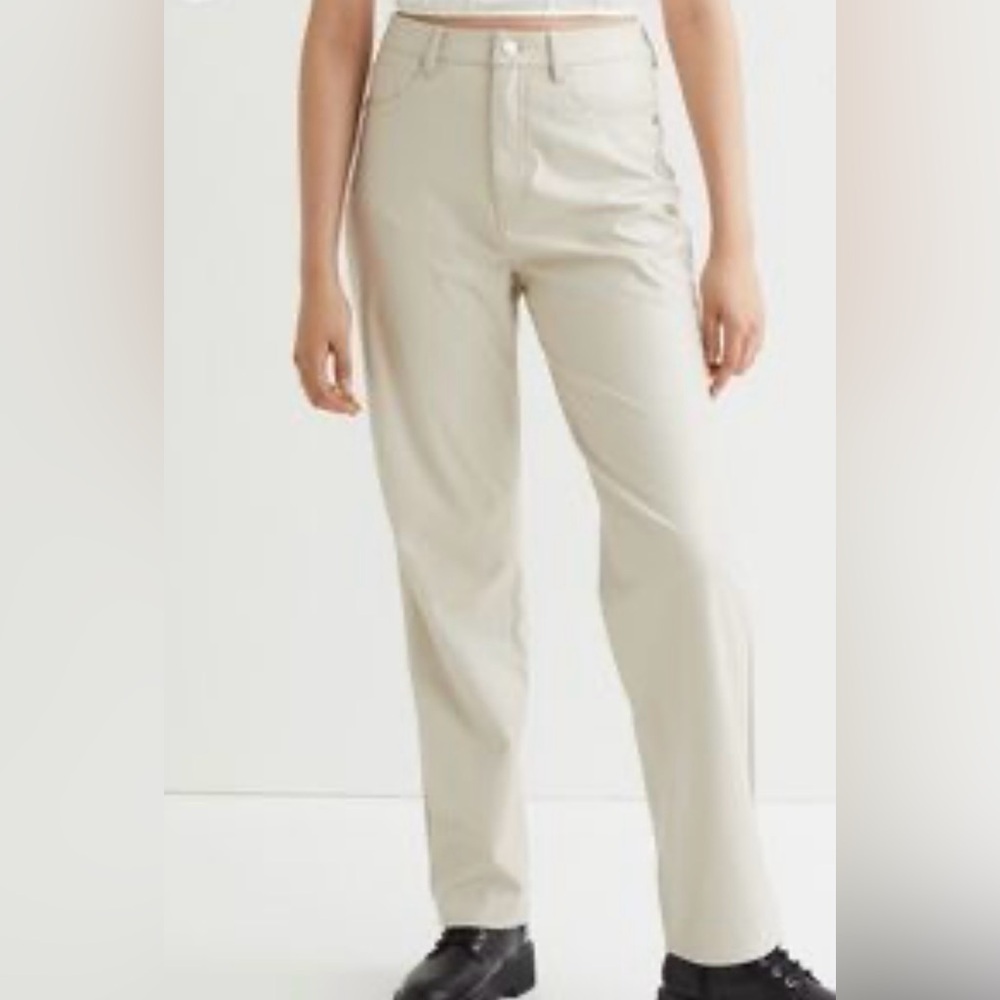 Divided bone faux leather pants Size 10